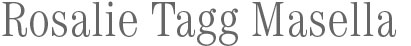 Rosalie Tagg Masella